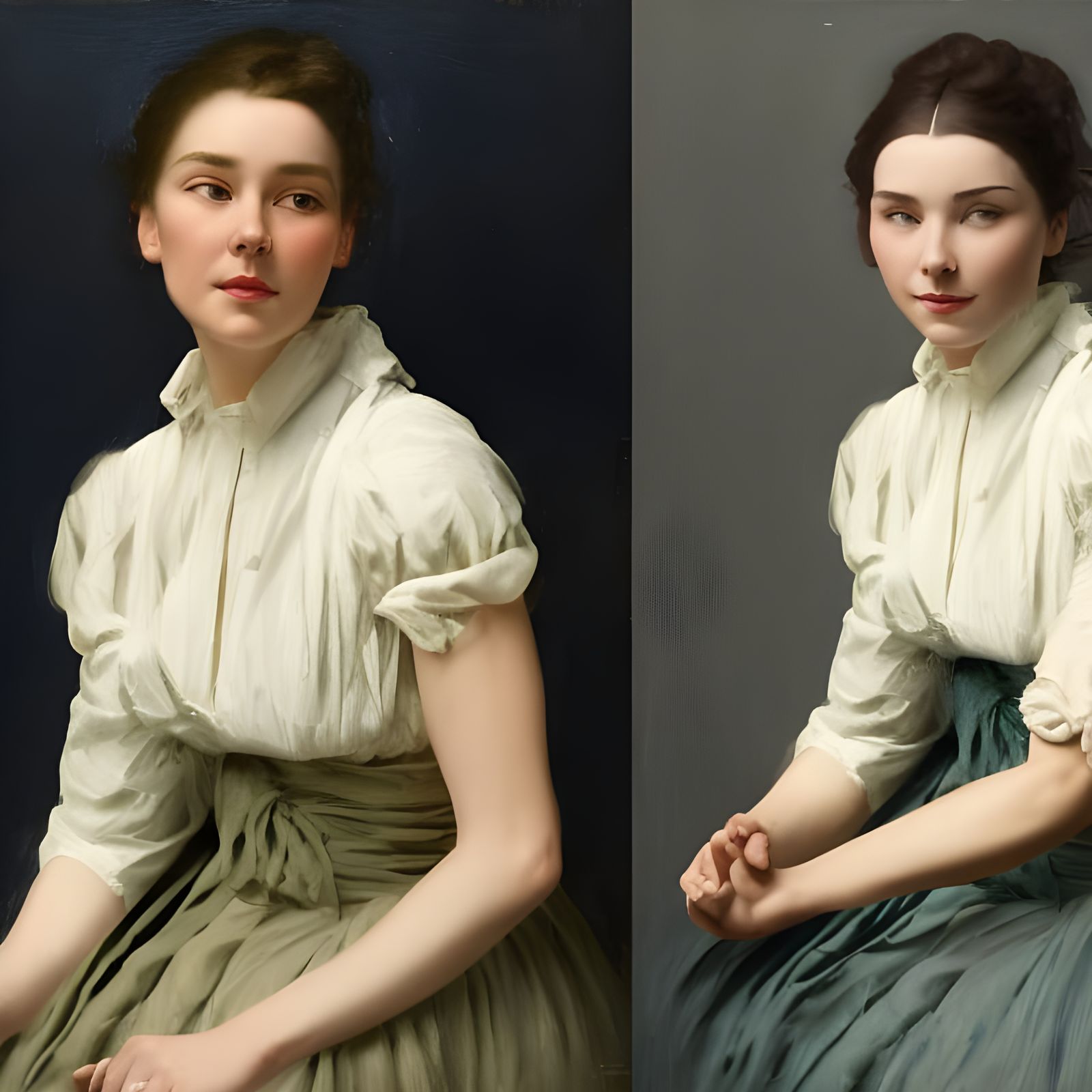 Elegant People Portrait in Dreamy Celestial Lighting