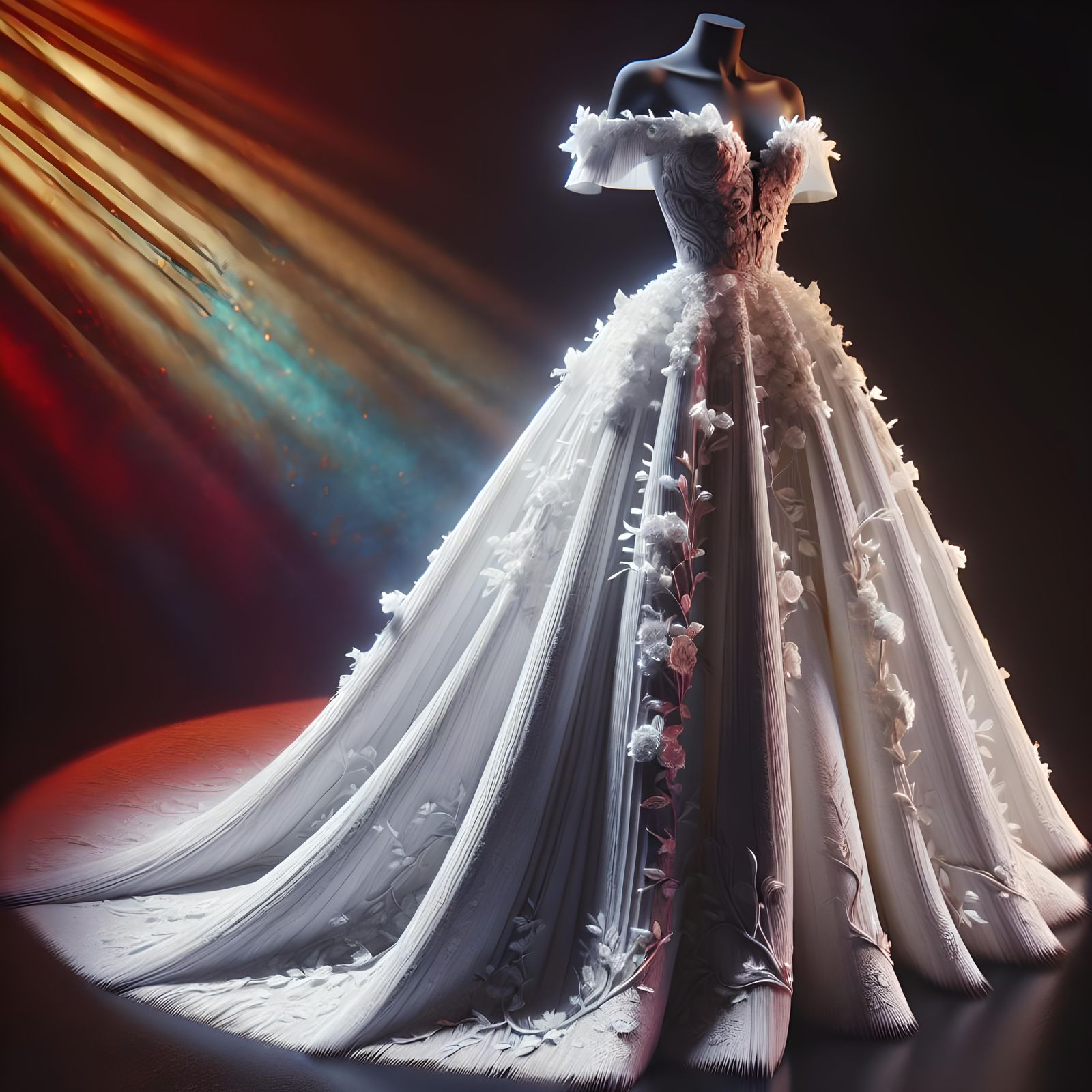 Intricate Wedding Dress Concept Art