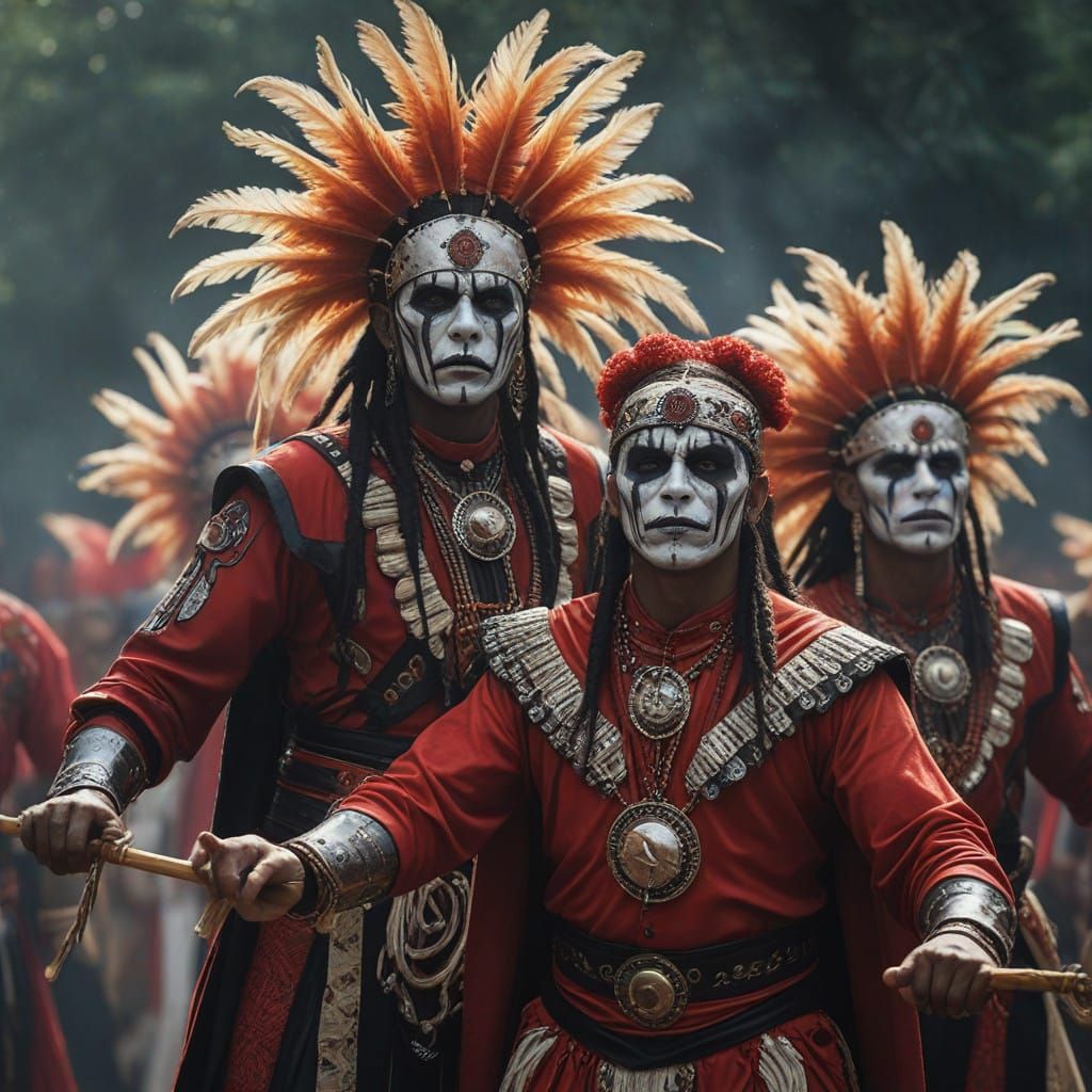 Heavy Metal Portrait of Eleggua Morris Dancers