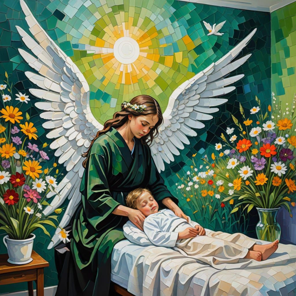 Modern interpretation of the angel of death inspired by Nāve-Janis Rozentals