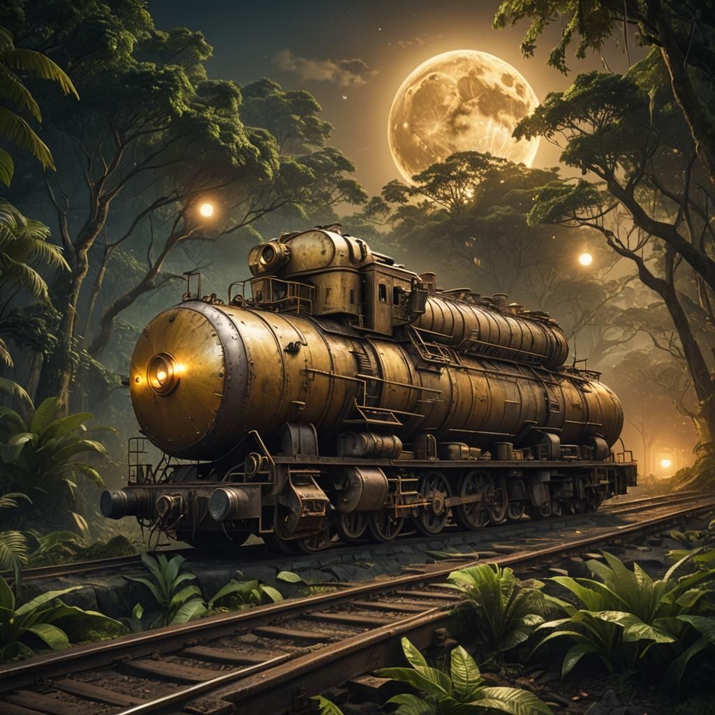 Railway Tank Car in Amazon Jungle