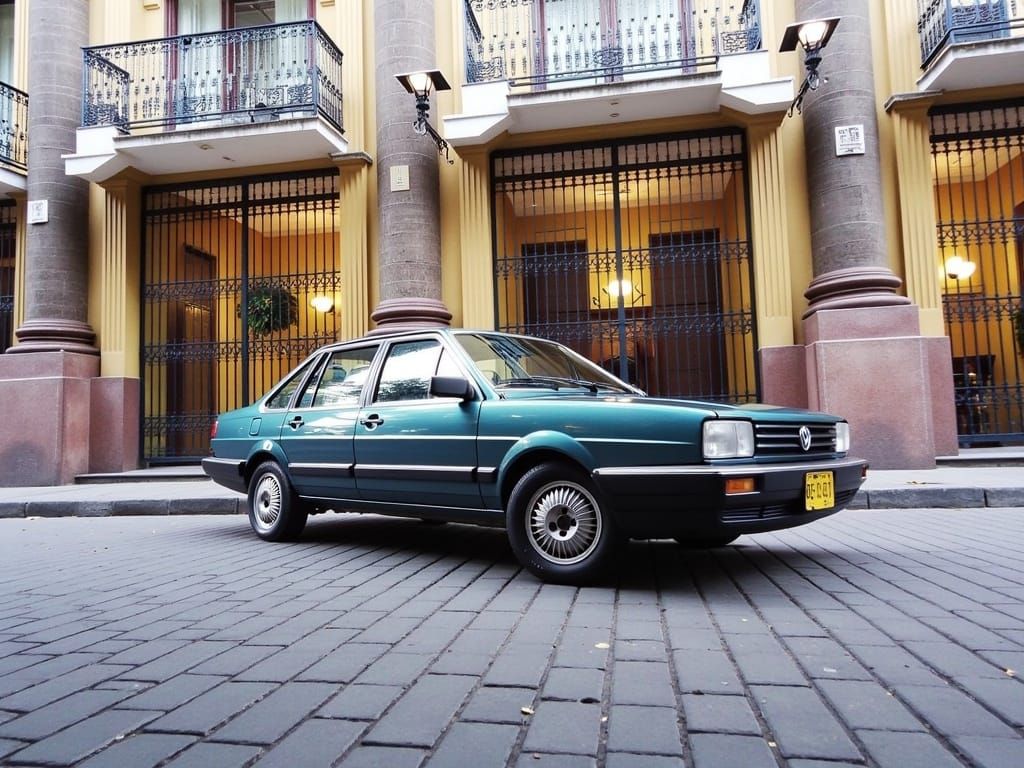 Volkswagen Santana (Corsar) in Mexico City, Hyperrealistic