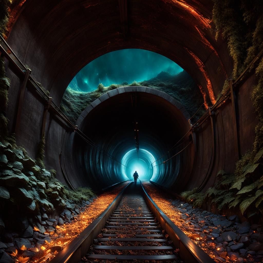 Surreal Tunnel Art in Unreal Engine 5