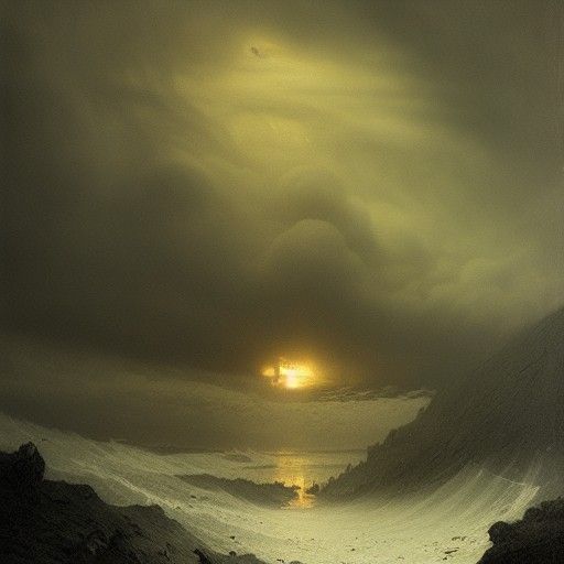 Climate Change Horror in Doré Style