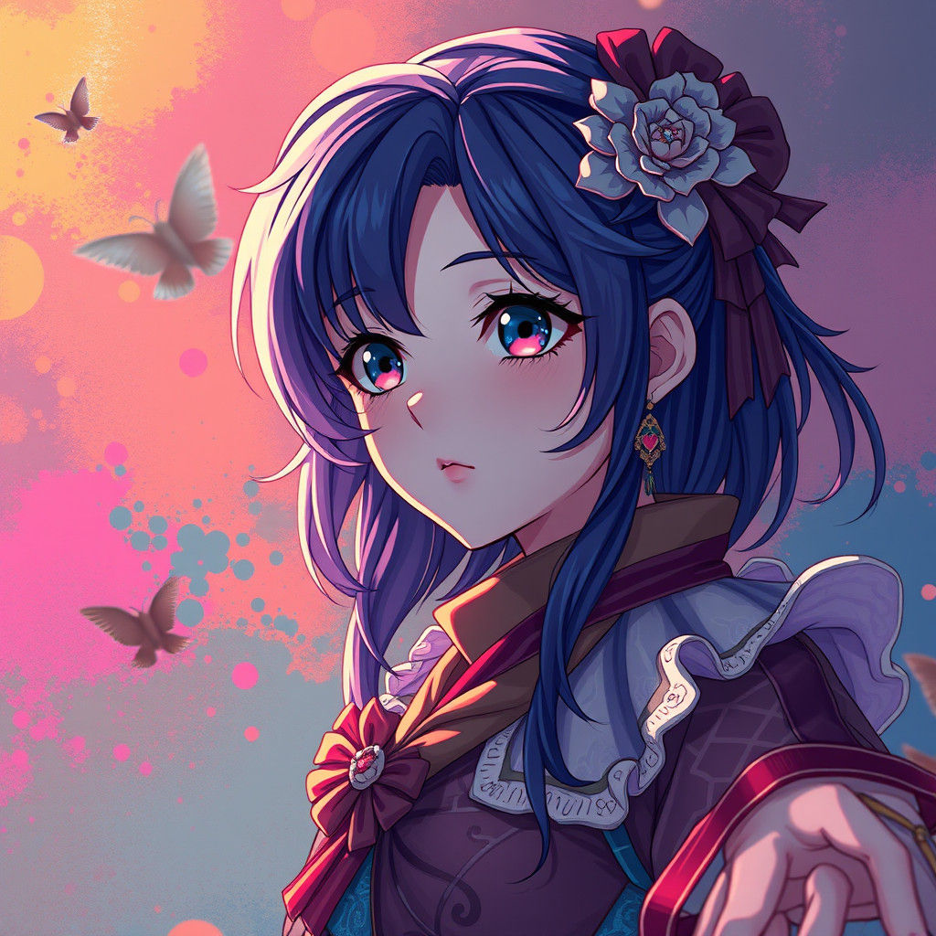 Dreamlike Anime Key Visual in Manga Style