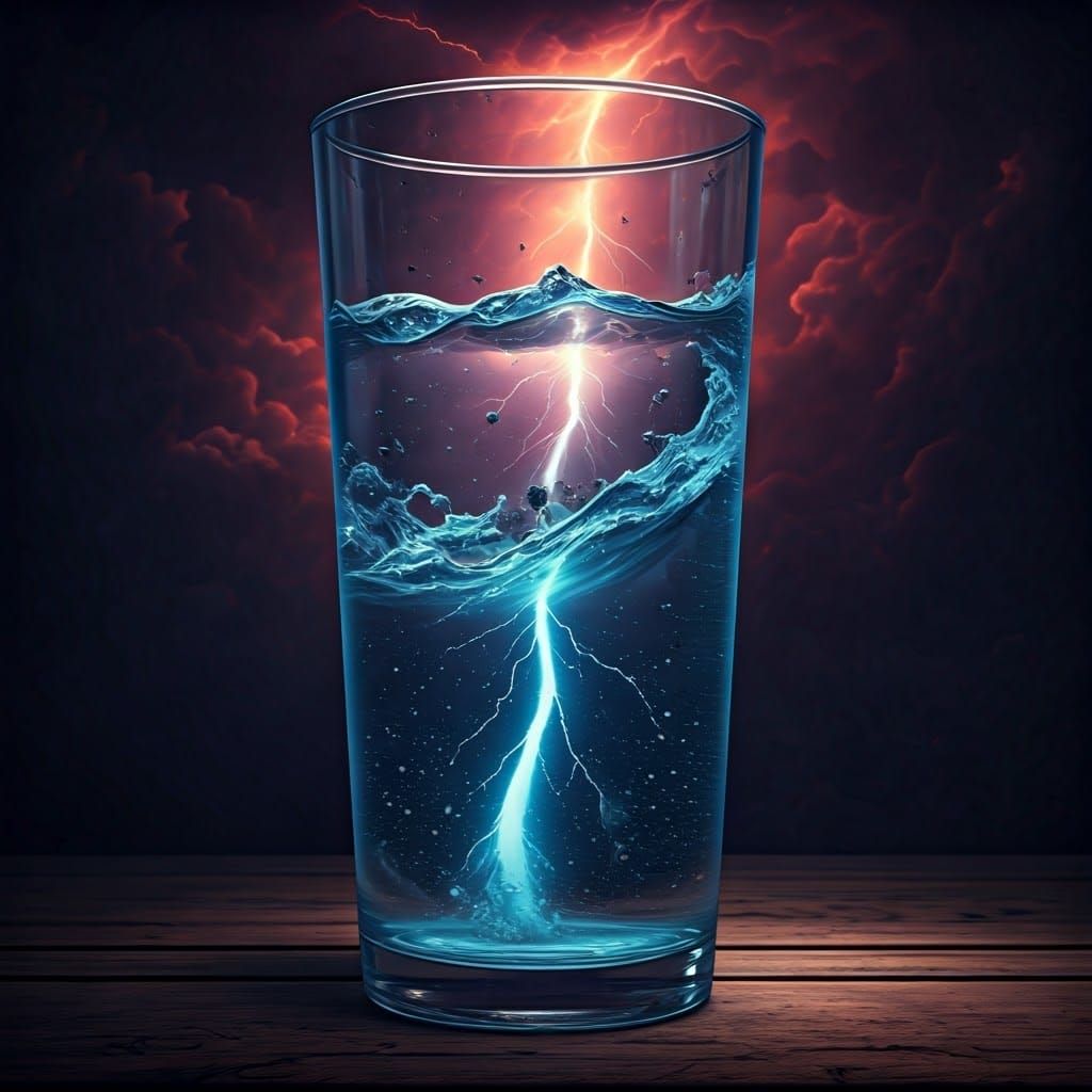 A storm in a glass of water