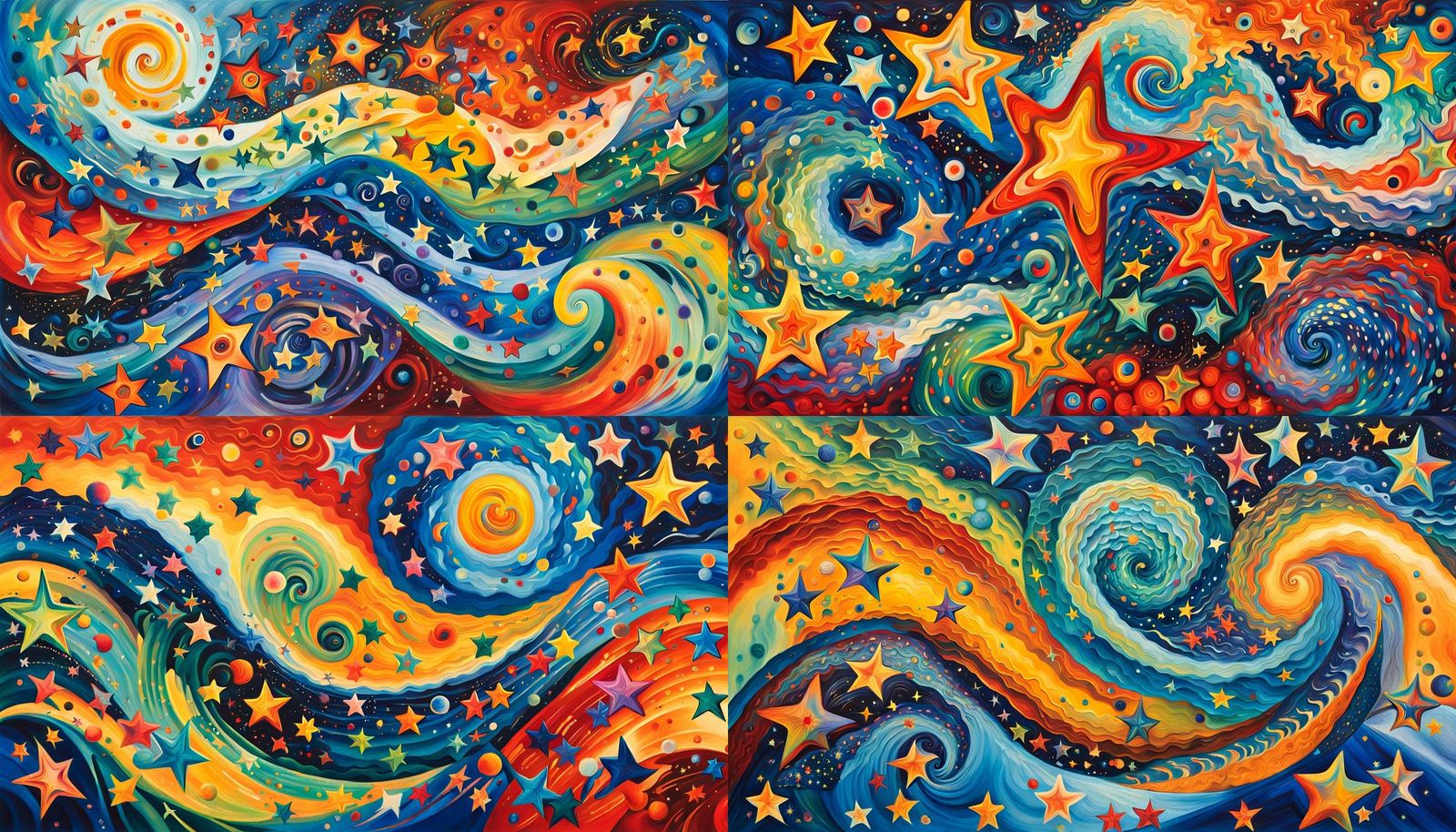 Cosmic Star Cluster Formation in Abstract Expressionism