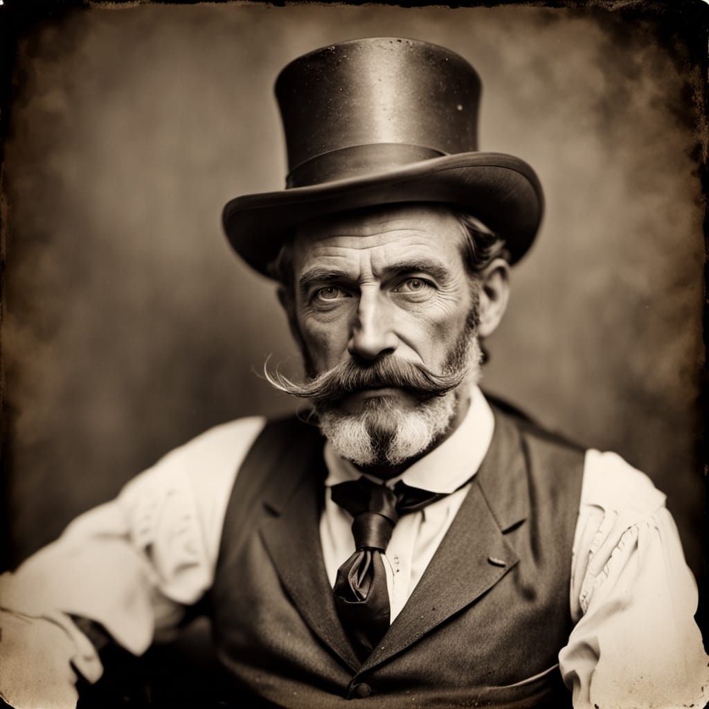 19th-Century Gentleman Portrait in Wet Plate Collodion