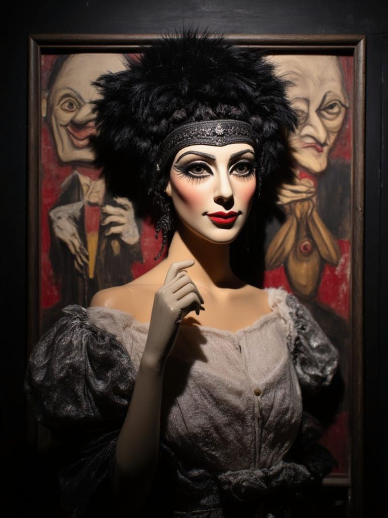 Berlin Cabaret Poster: Weimar Expressionism Nightlife