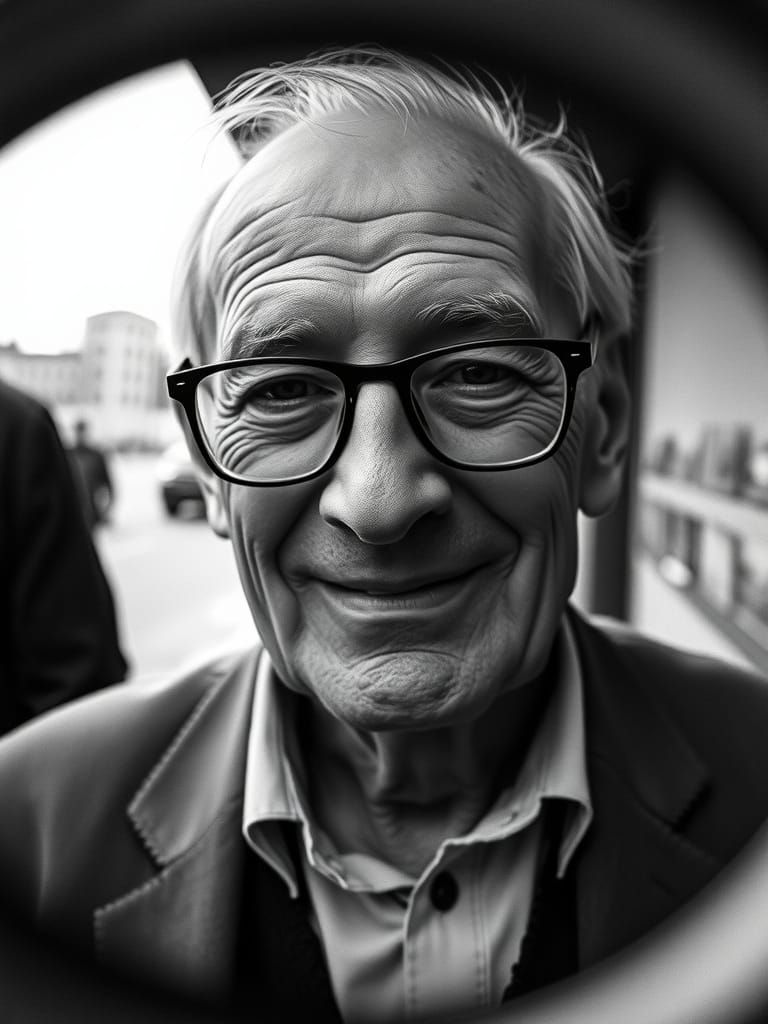 Warm Gentleman in Moody Black and White