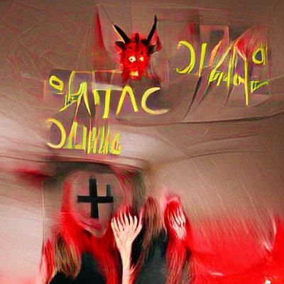 Dark Chaos: A Stylized Depiction of Panic