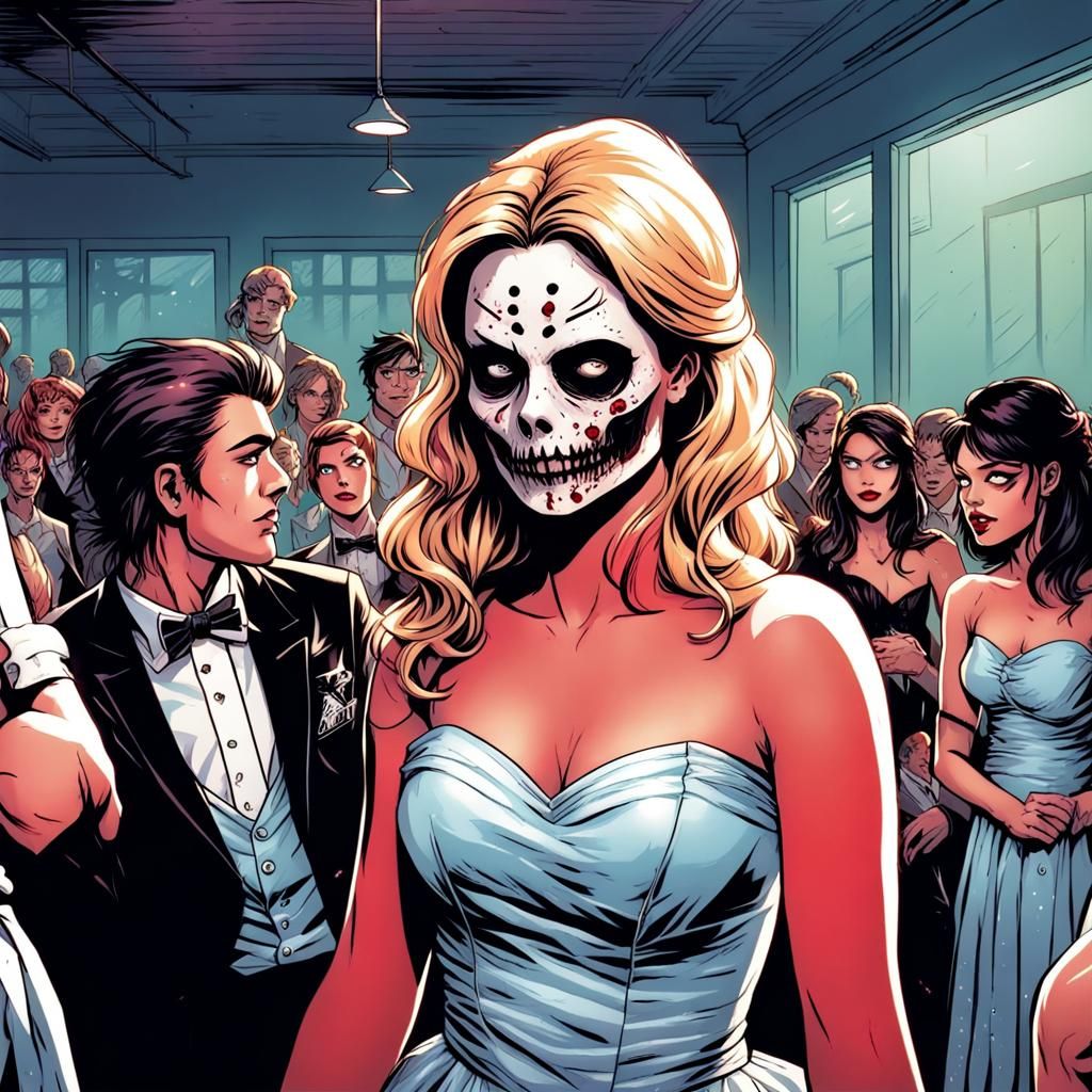 Rebel Girl Slasher at Undead High School Prom