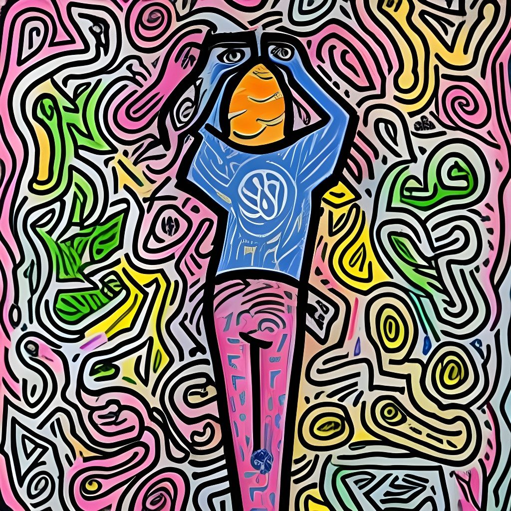 Mind in Motion: Crayon Art Inspired by Street Art