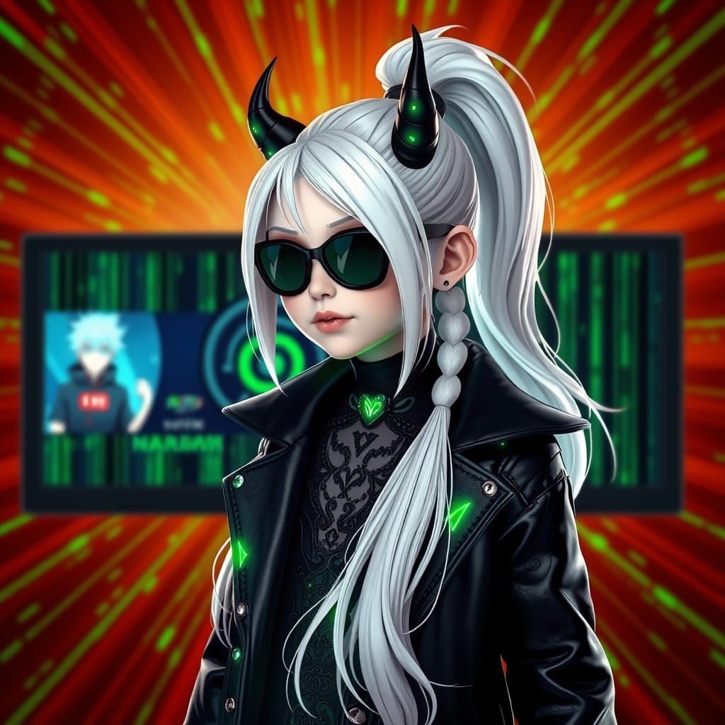 Reya dressed to rep as host to Stormborn tv on youtube