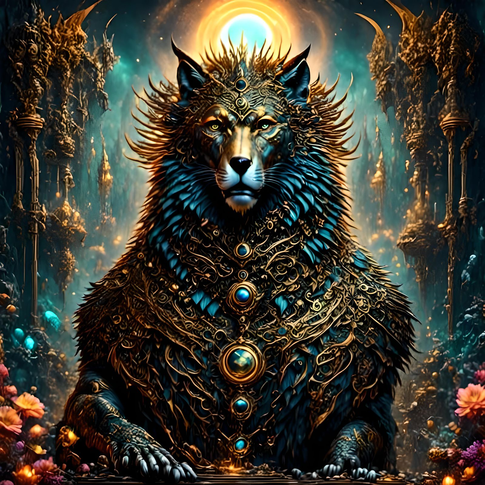 Fantastic Creatures Living in Peace: 3D Digital Art