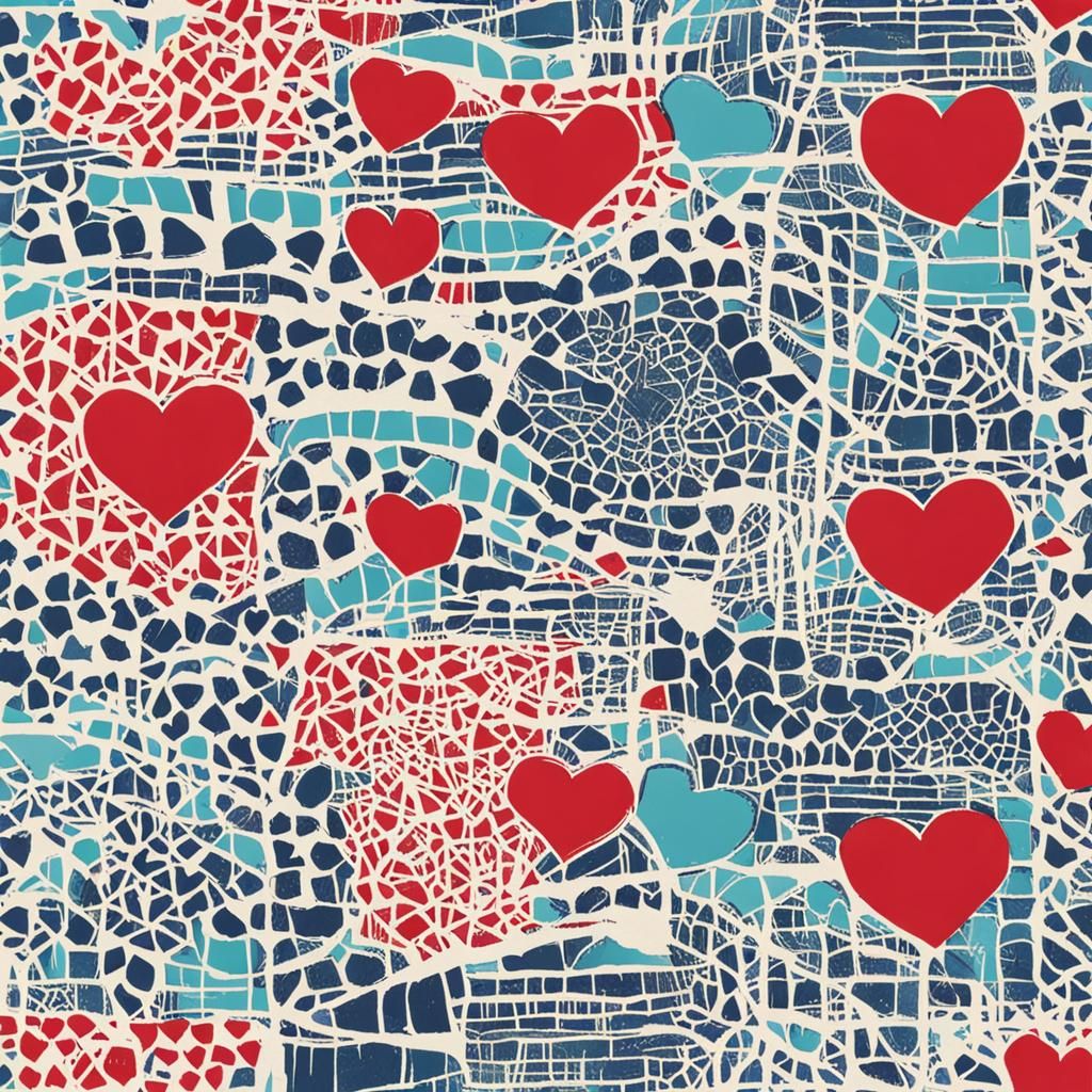 Abstract AI Interpretation of Love