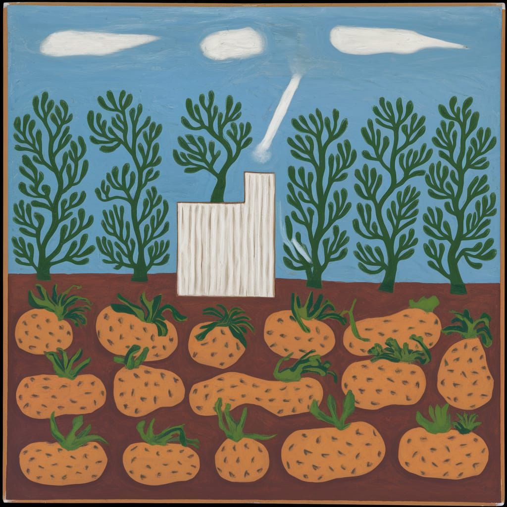 Nuclear Reactor Plants in Expressionist Style