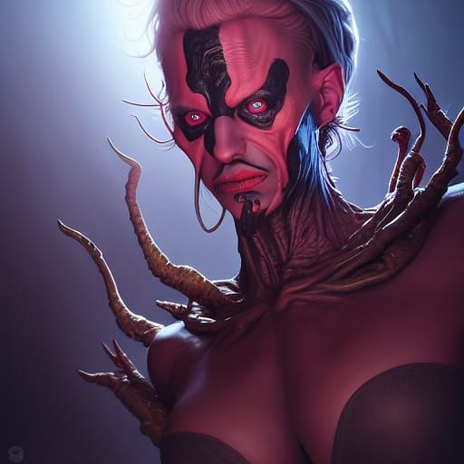 Grotesque Mutant Exile in Advanced 3D Digital Art