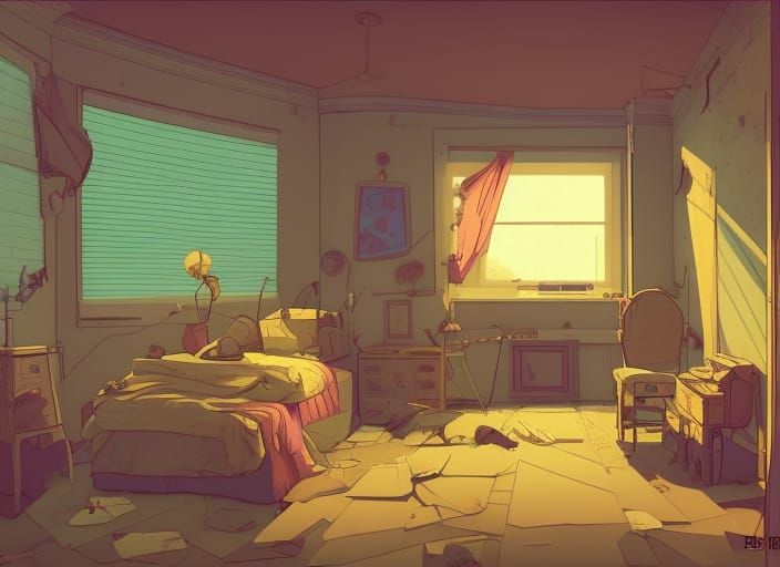 Abandoned Bedroom from the 90s