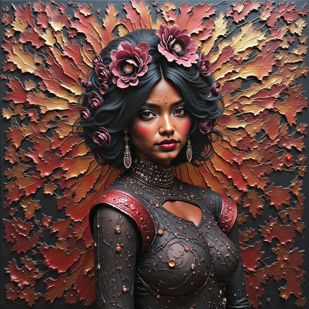 Textured Vintage Dreamscape with Breezy Night Hues