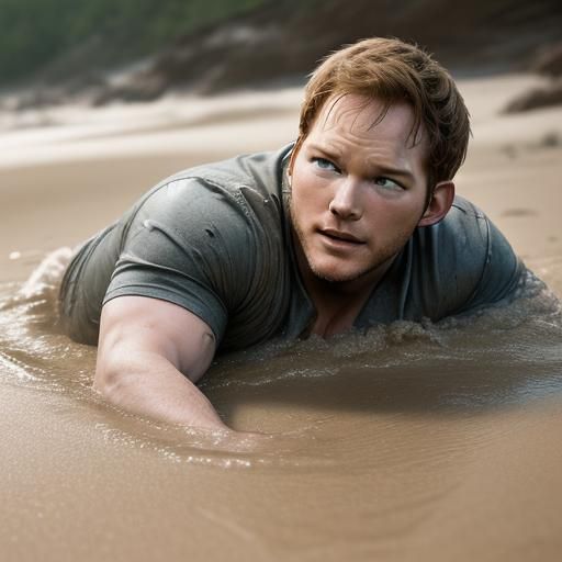 Chris Pratt Trapped in Bubbling Quicksand