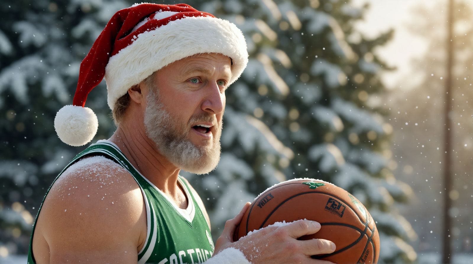 Larry Bird Celebrates Winter Wonderland in Hyper-Realistic 3...