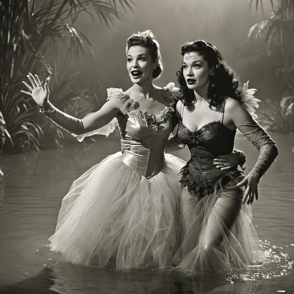 Creature from the Black Lagoon: Tulle Scene