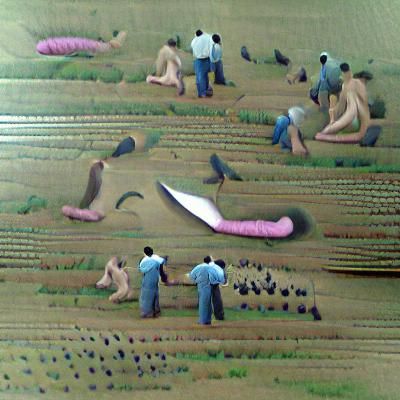 Surreal Harvest: Farmers in a Field of the Unconventional