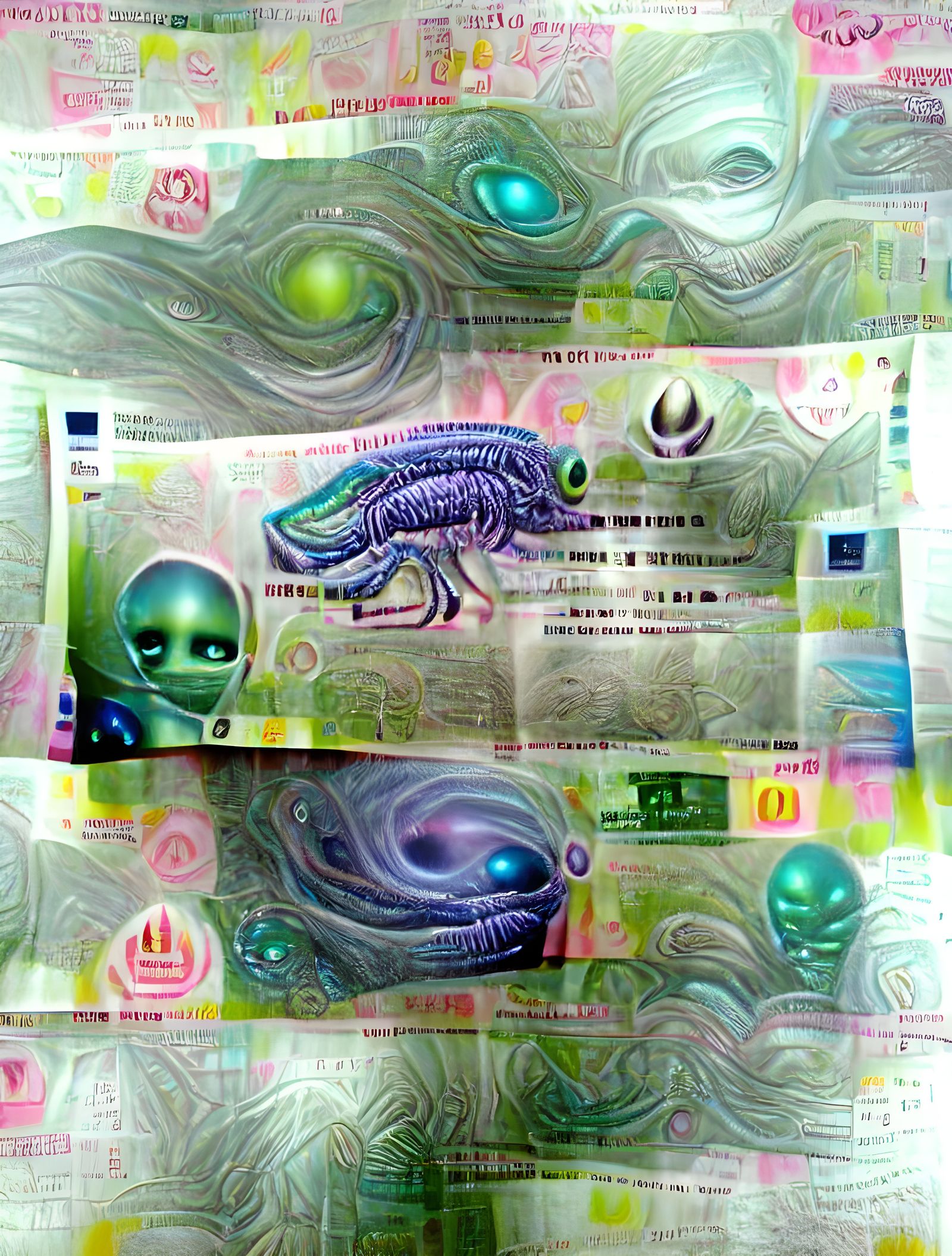 Alien Civilization Banknote on Paper