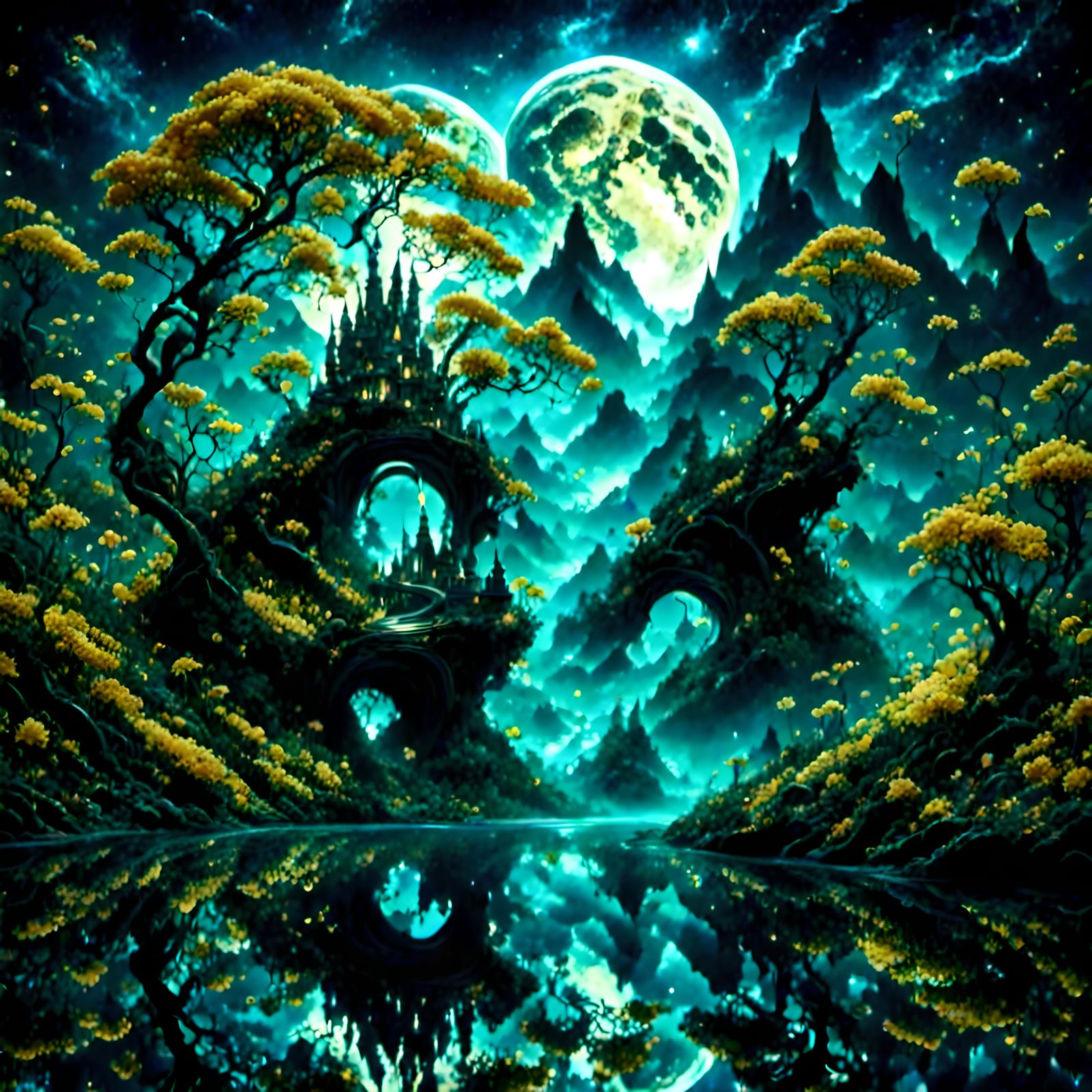 Surreal Image of Broken Love in Digital Art