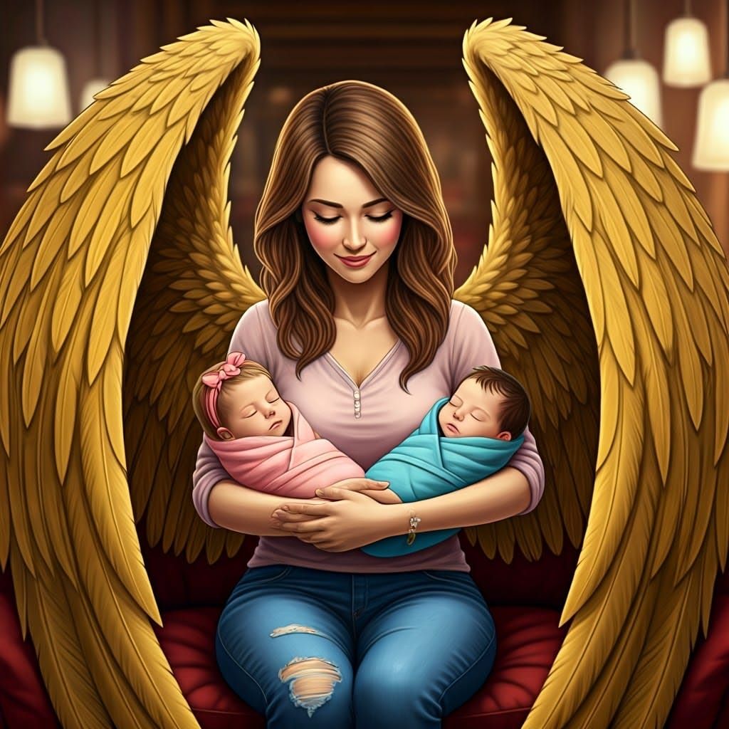 Motherly Love in Whimsical Harmony