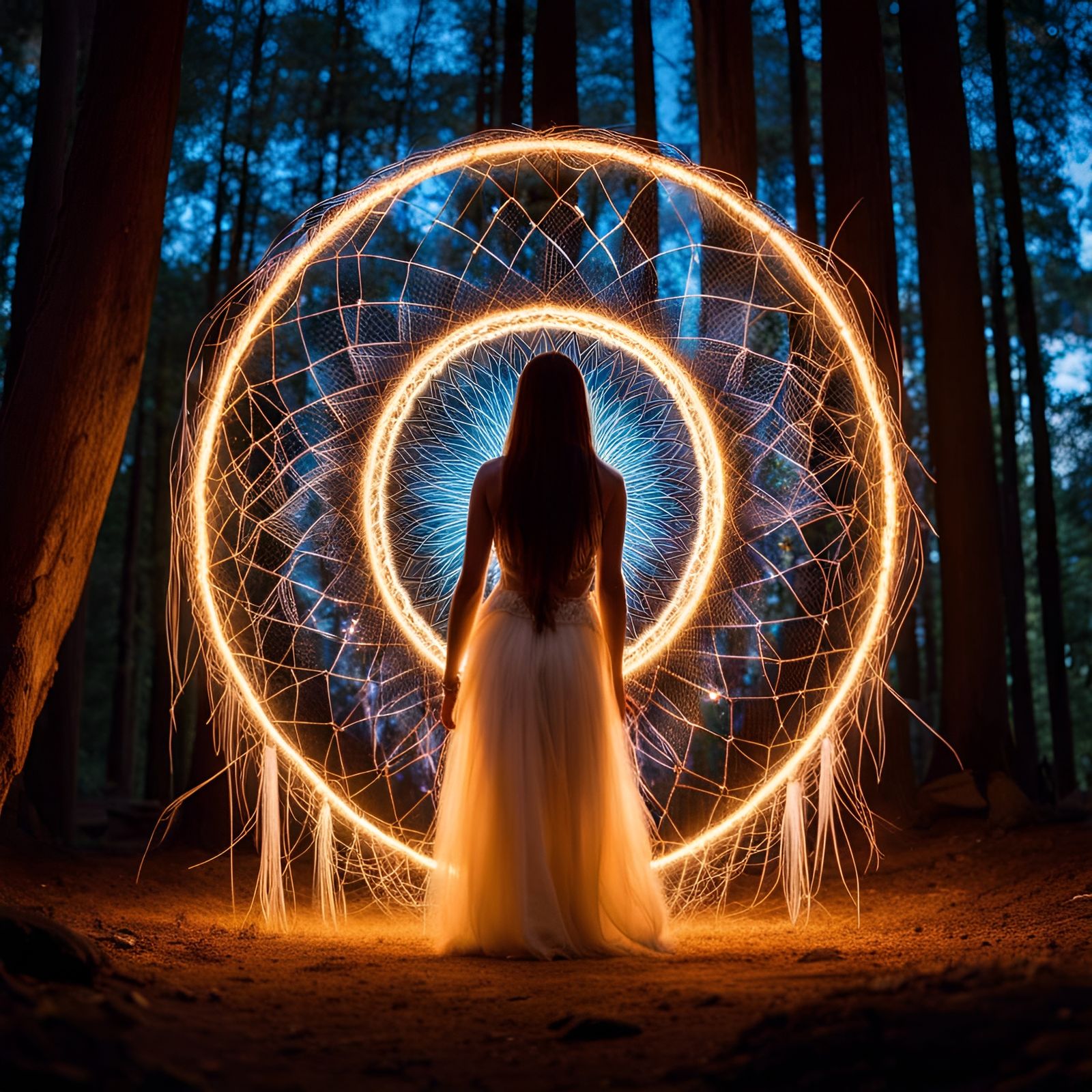 Dream Catcher Ceremony in Mystical Forest