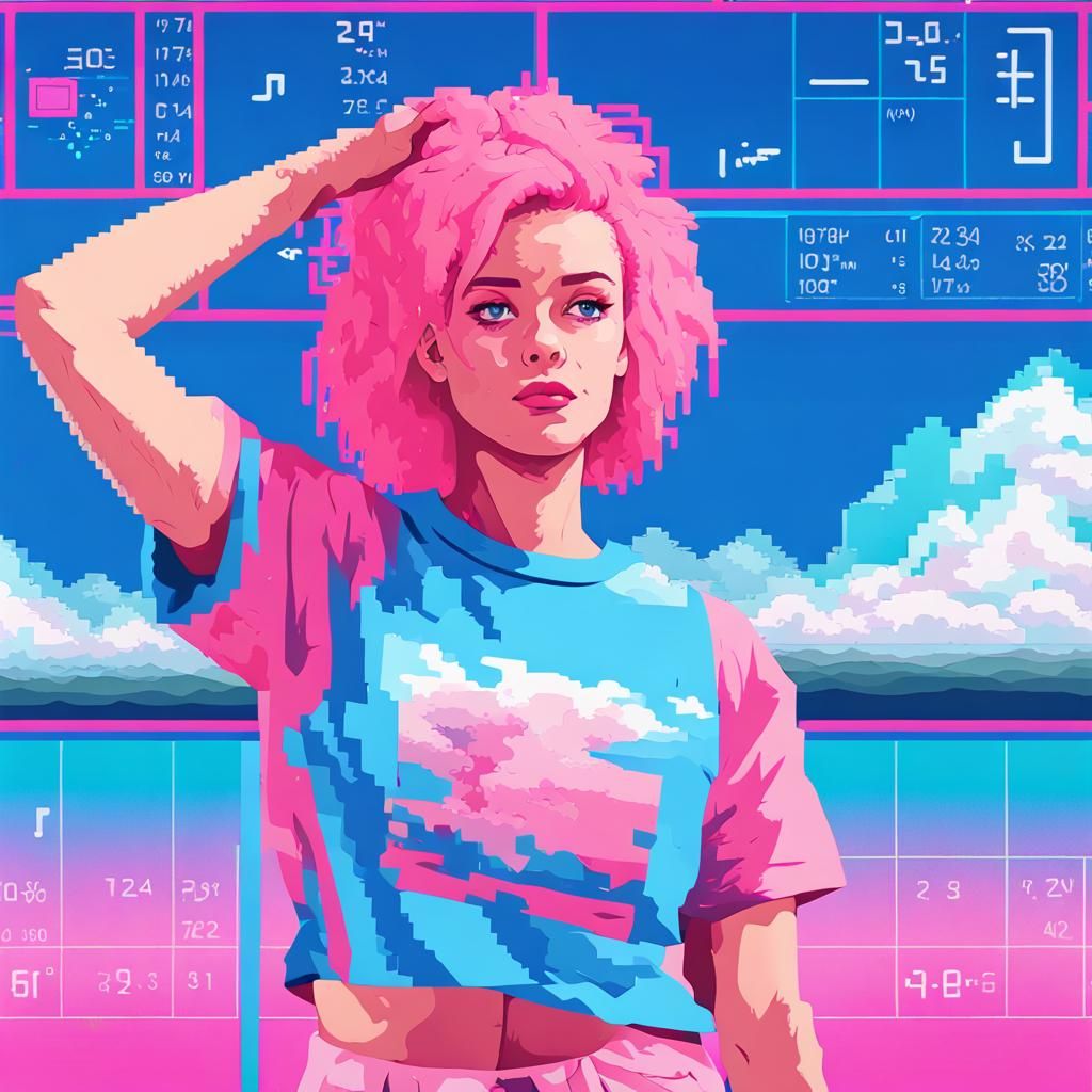 Equation Euphoria: Nostalgic Waves of 8-Bit Vaporwave Pixel ...