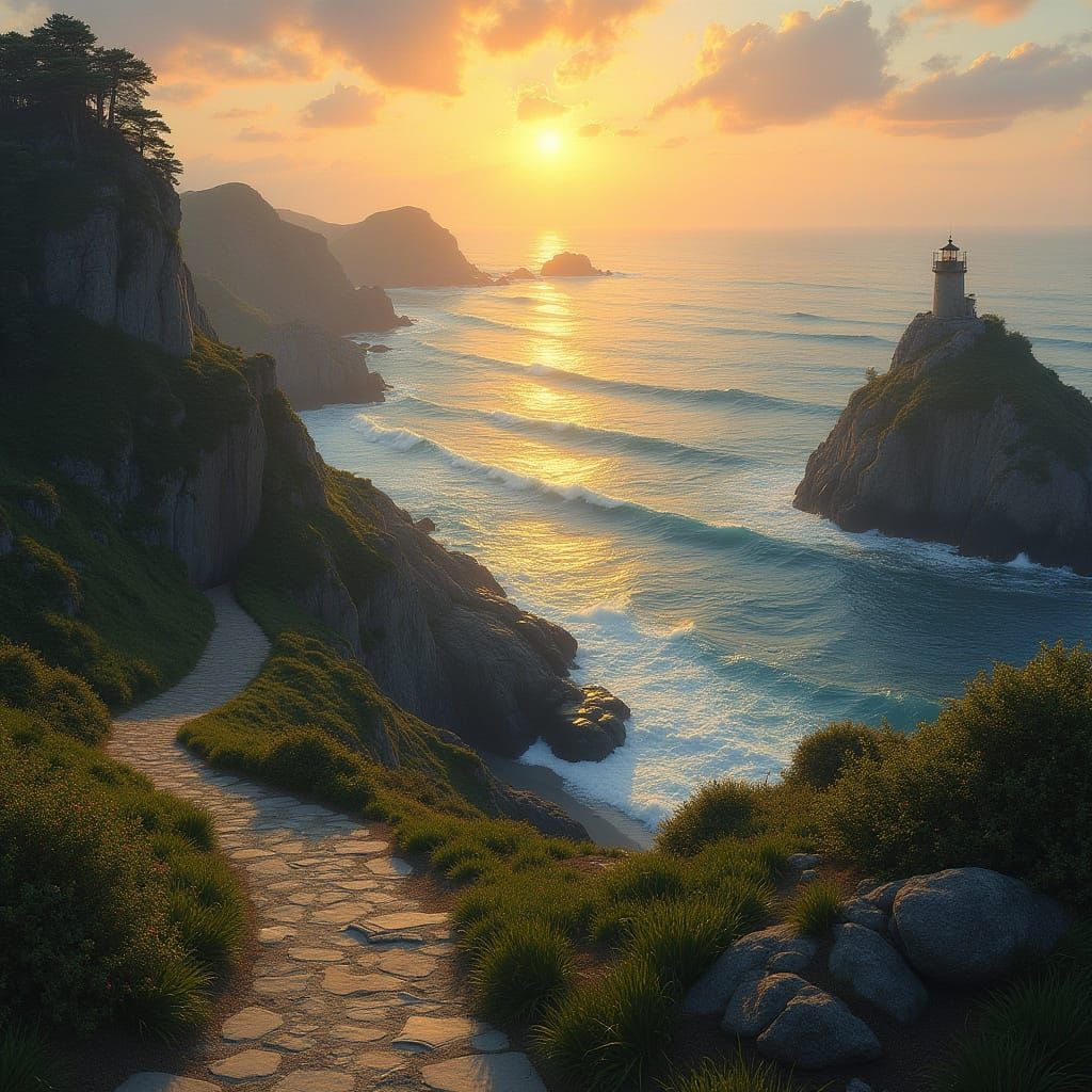 Walking into the sunset