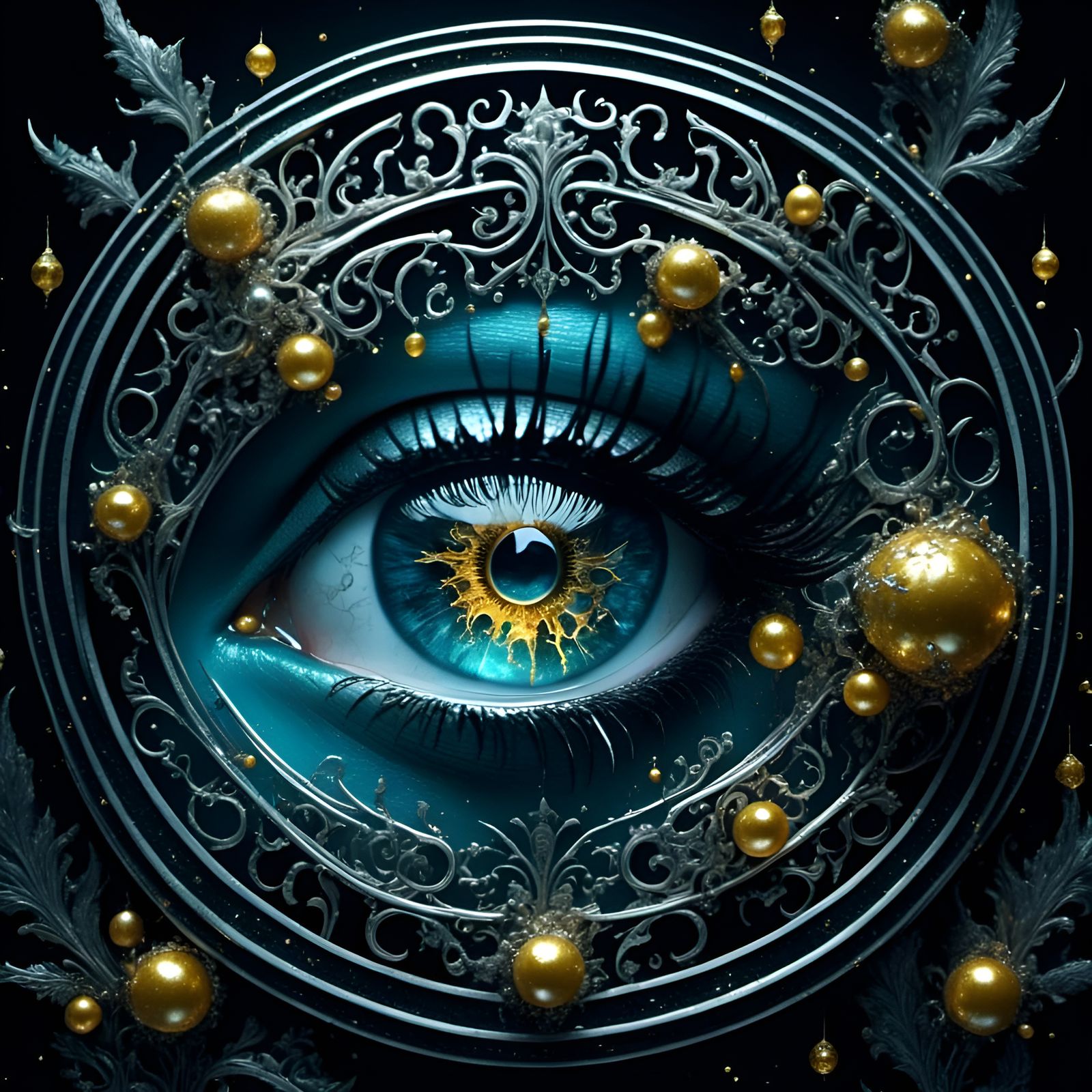 Looking through the door peephole