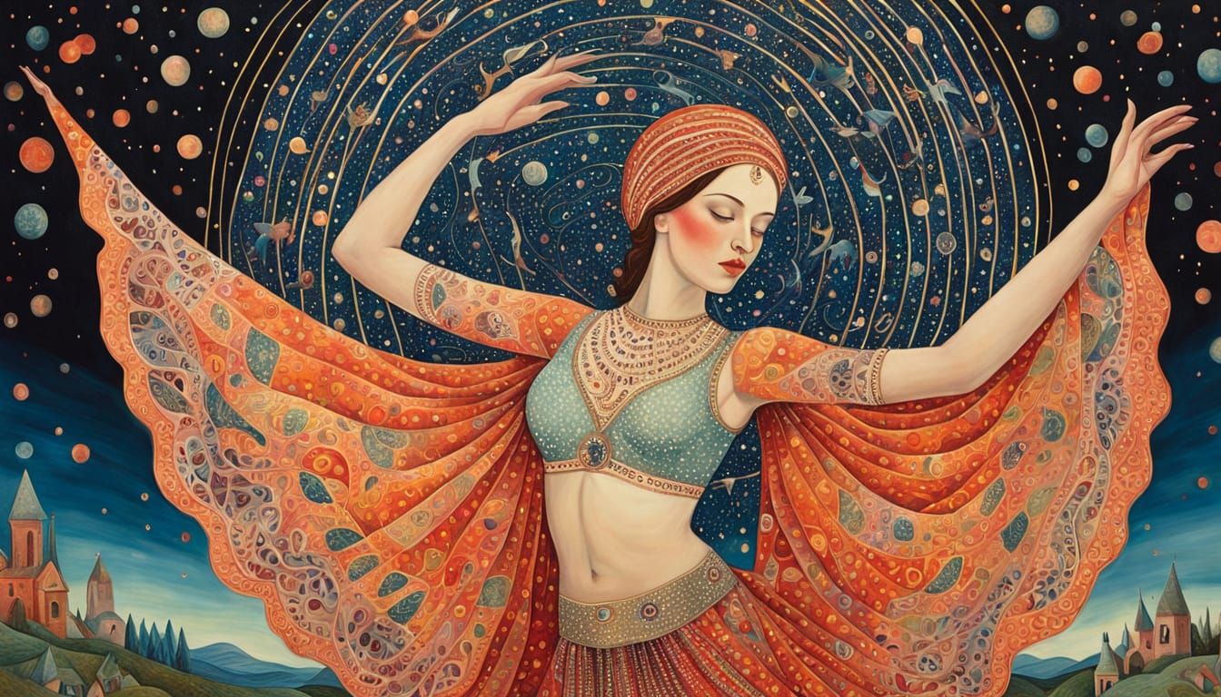 Psychedelic Utopia: Sacred Geometry in Oil on Canvas