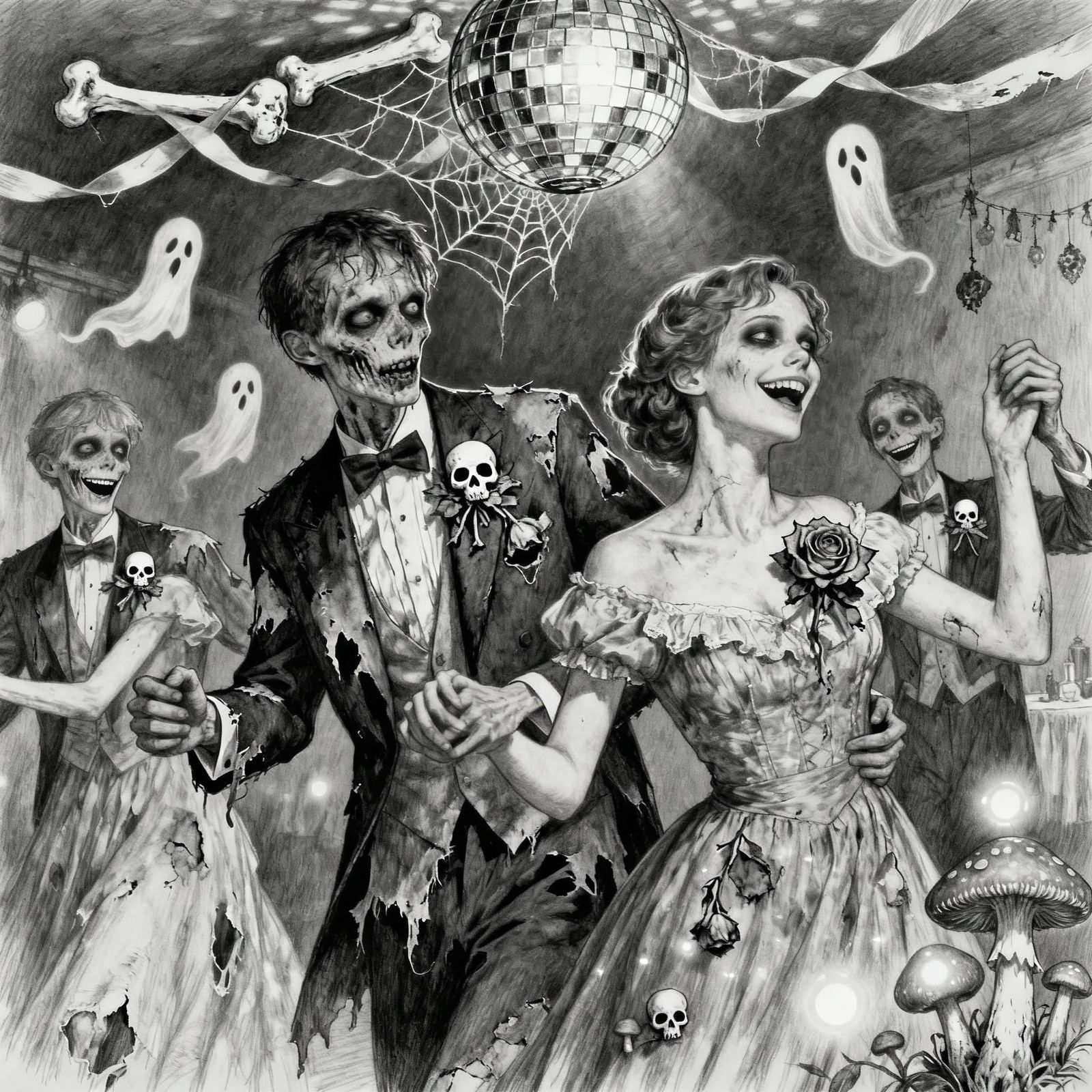 Undead Teens Dance at Spooky Retro Prom