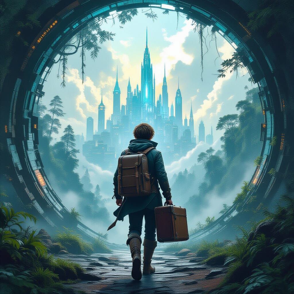 Adventurer's Portal: Fantasy Meets Future in Vivid Detail