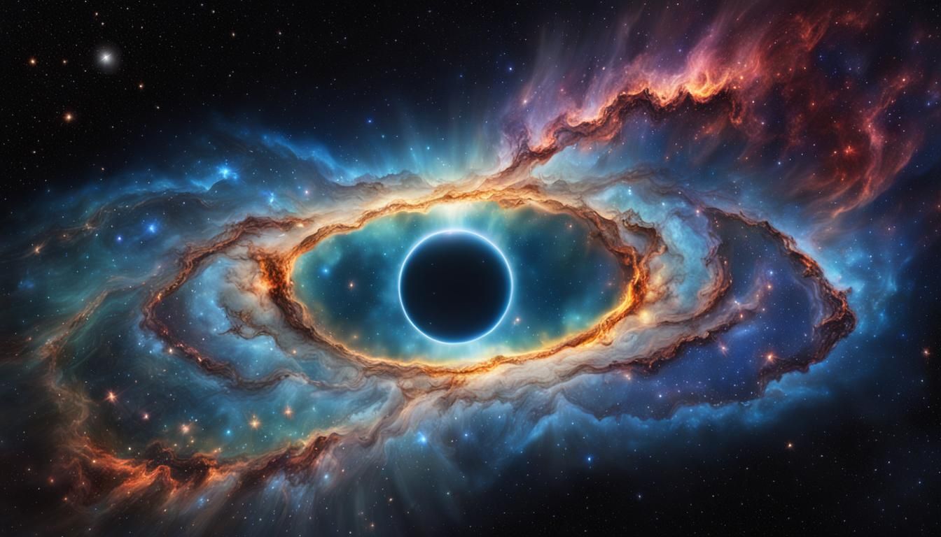 Fantasy Nebula in Horizontal and Vertical Alignment