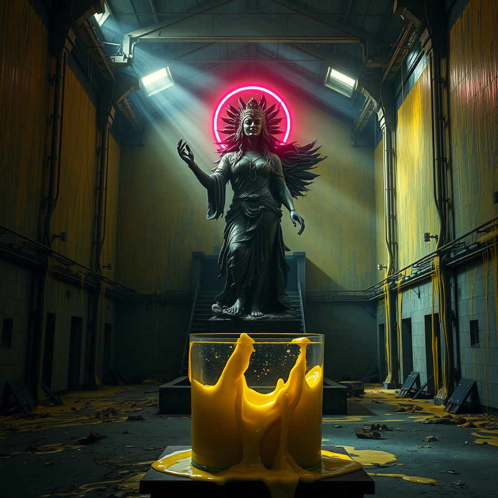 Goddess Statue in Abandoned Slime Factory