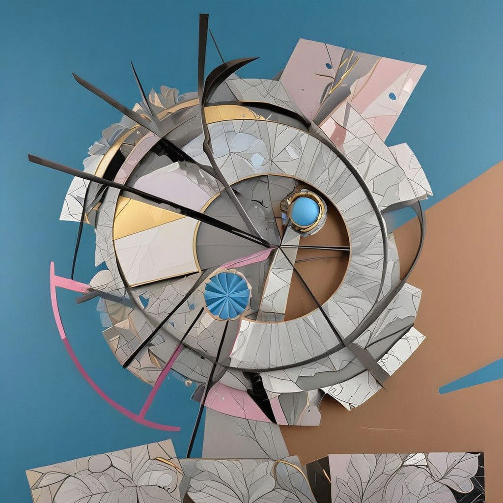 Vibrant Dimensional Abstraction in Vibrant Hues