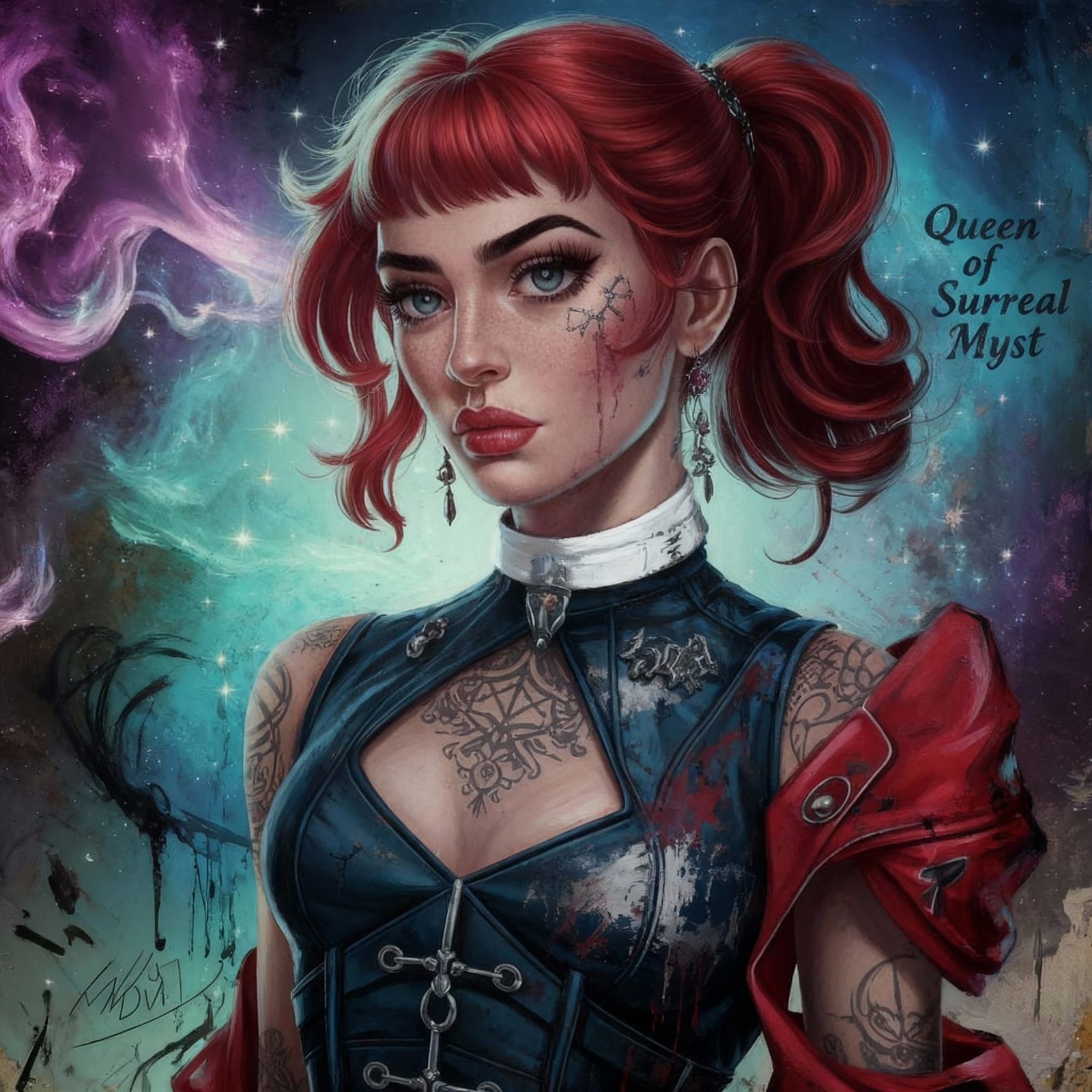 Queen of Surreal Myst Glam Grunge Portrait