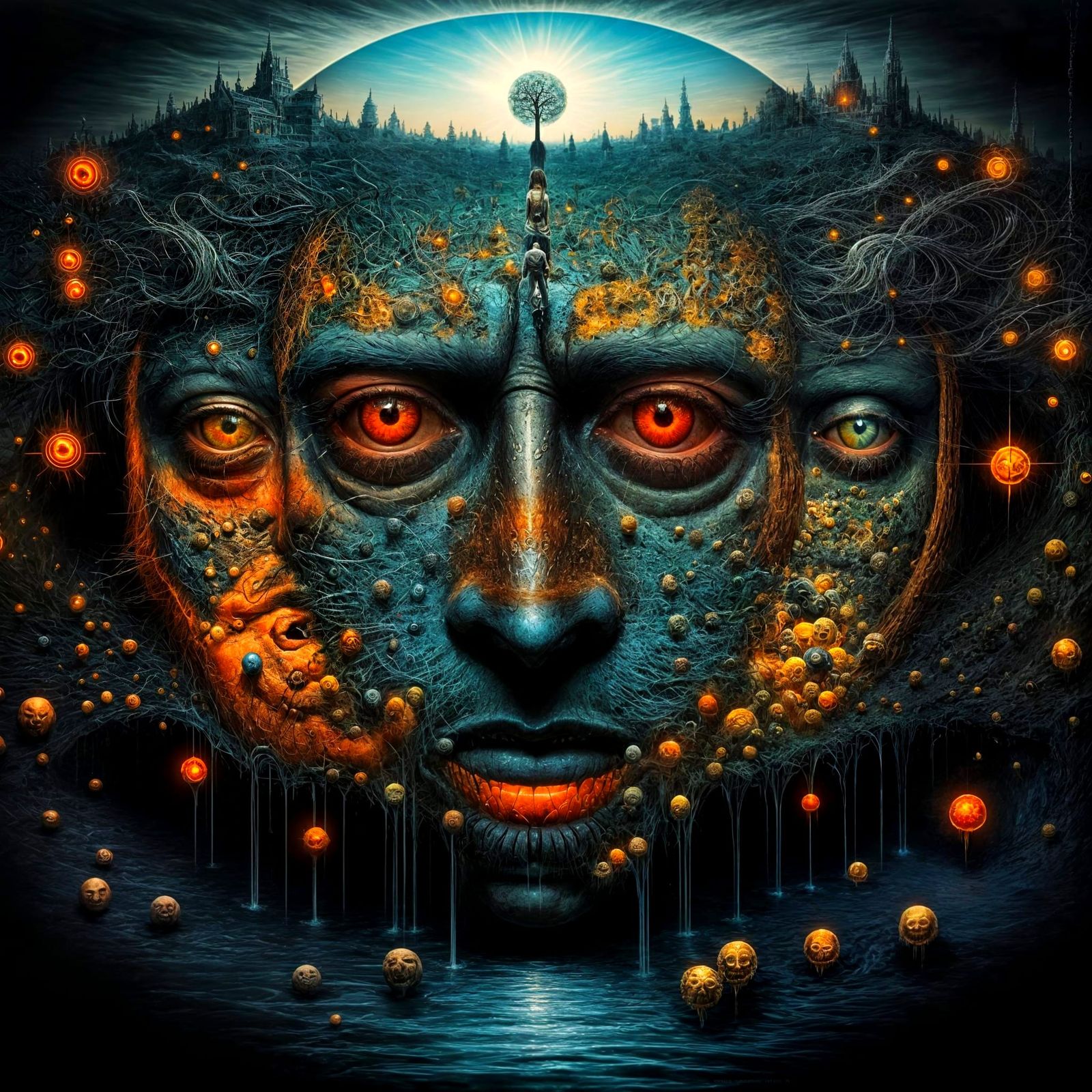 Mindscape of Emotions: Faces of Thought