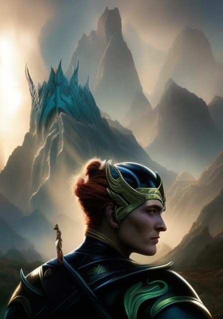 Abstract Art of Laufey, Mother of Loki