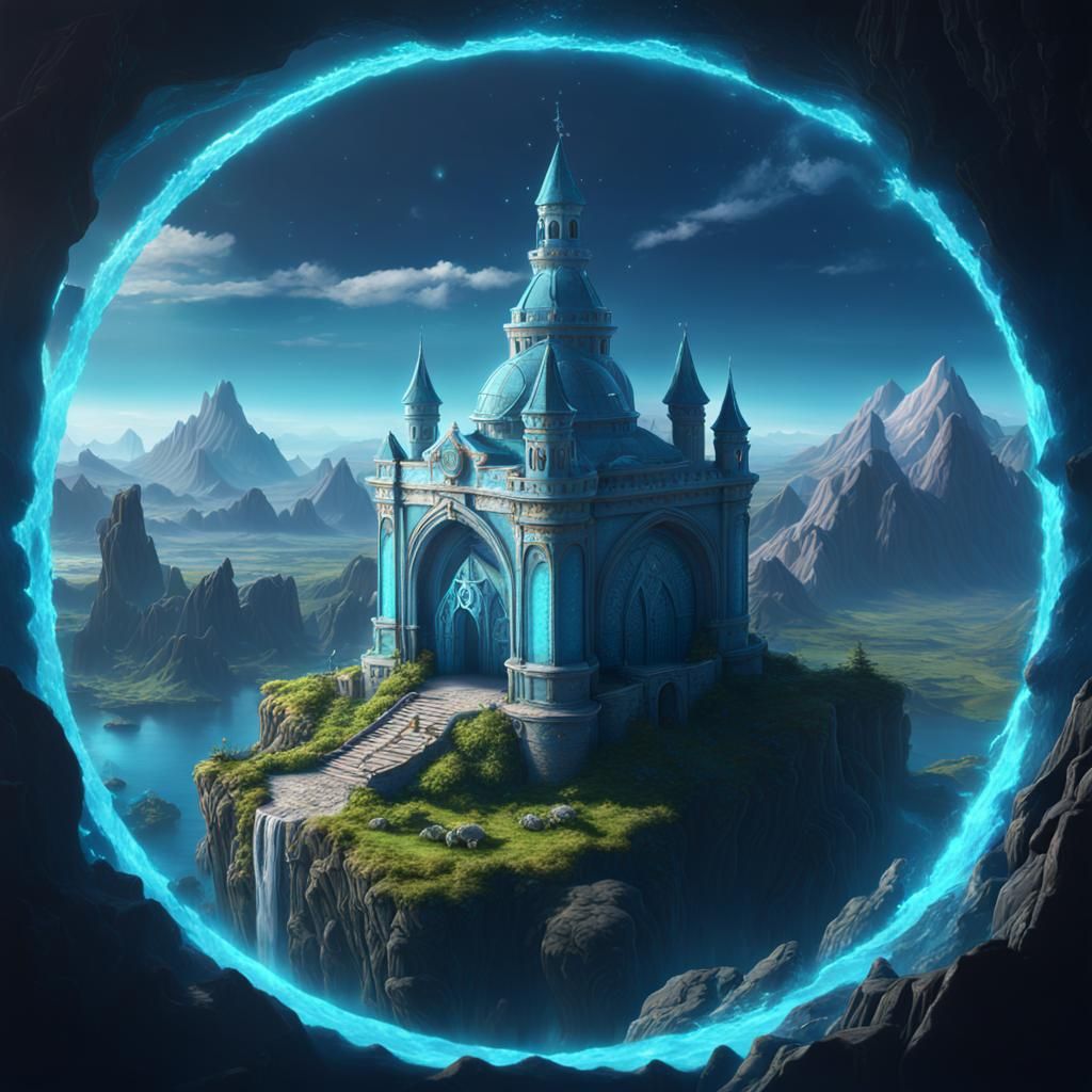 Fantasy Portal to Another World: Detailed Matte Painting