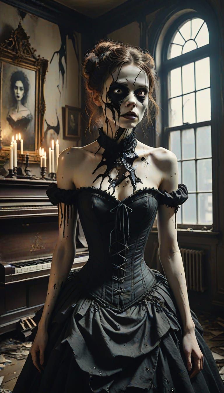 Surreal Victorian Torment in Decaying Salon