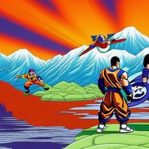 Dragon Ball Z Inspired AI Art