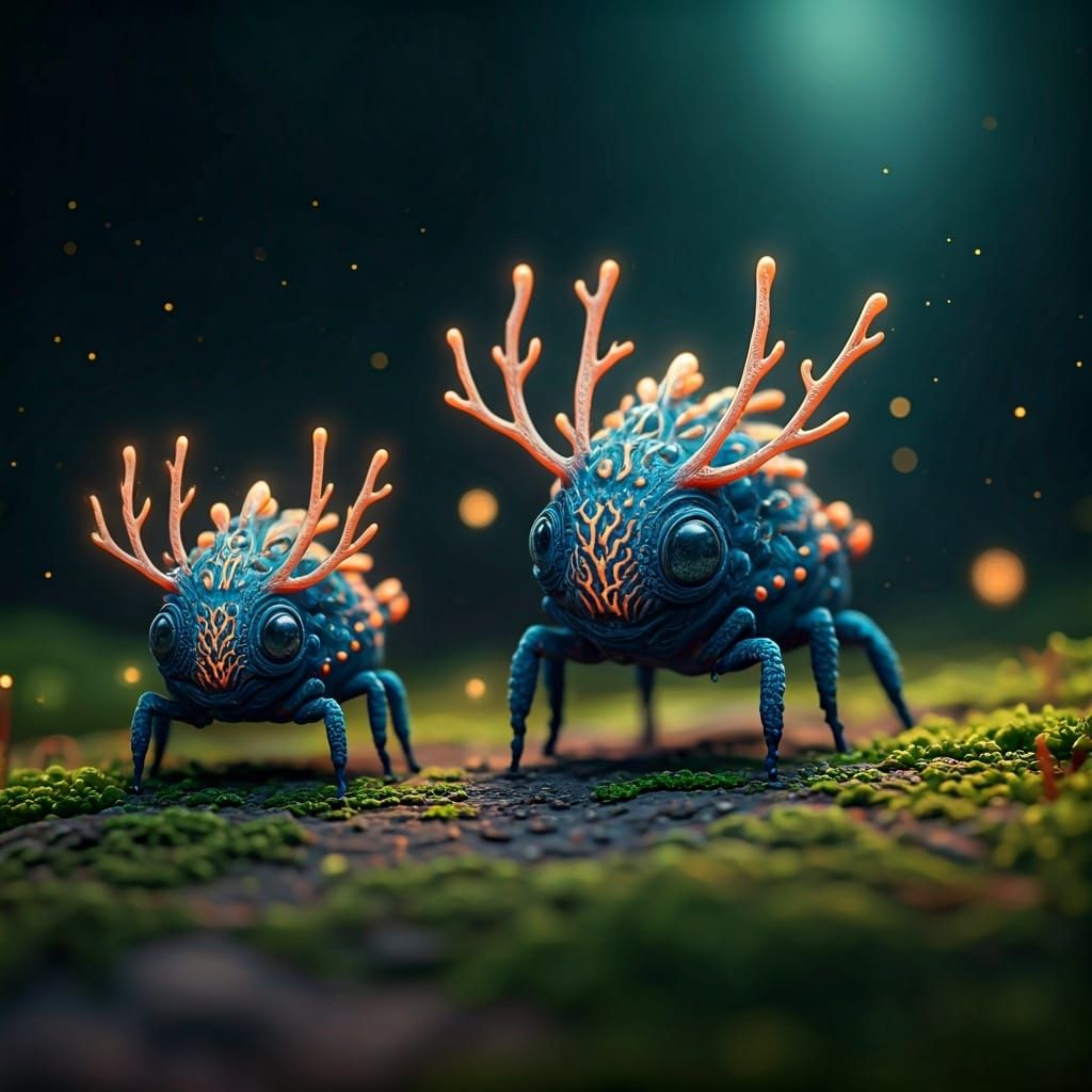 Otherworldly Aether Creatures in Twilight Forest