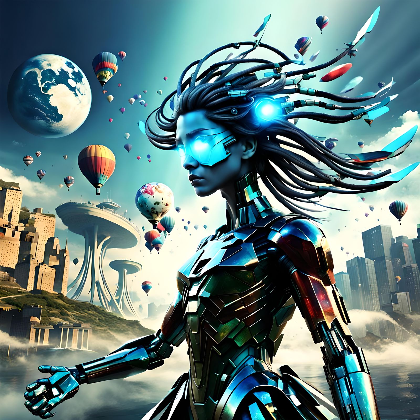 Abstract Digital Art Revolution