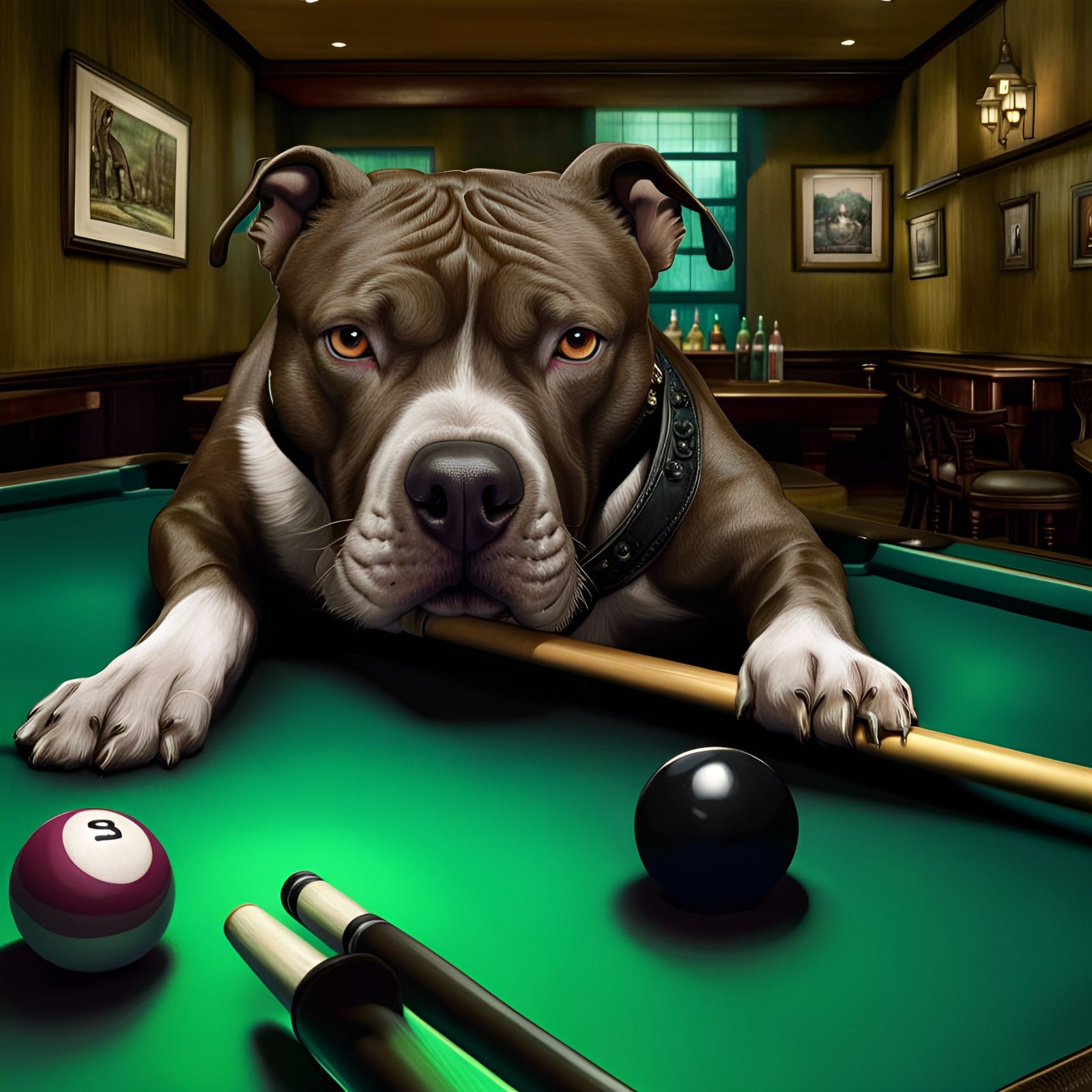 Billiards pup